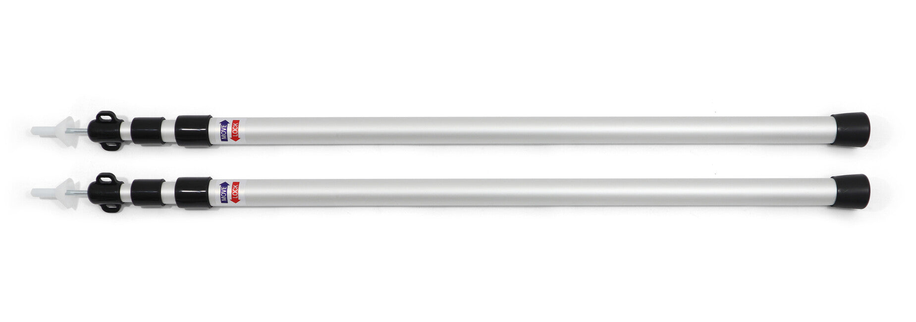 BasicNature Bastoni telescopici in alluminio grandi 100-240 cm 2 pz.