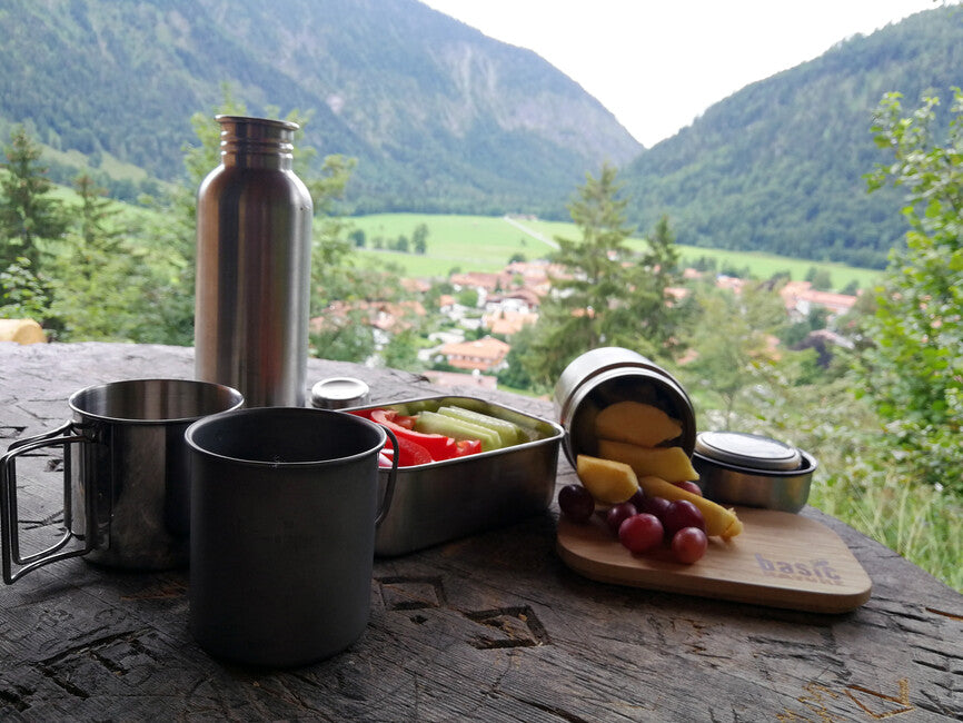 BasicNature Tazza in titanio 375 ml