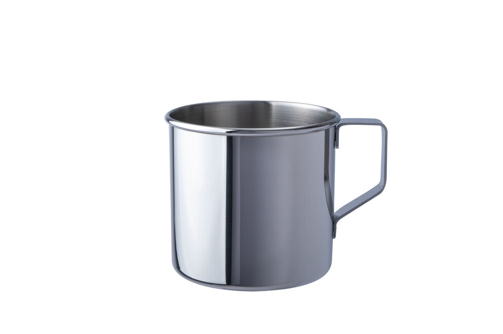 BasicNature Zebra tazza in acciaio inox lucido da 0,4 l