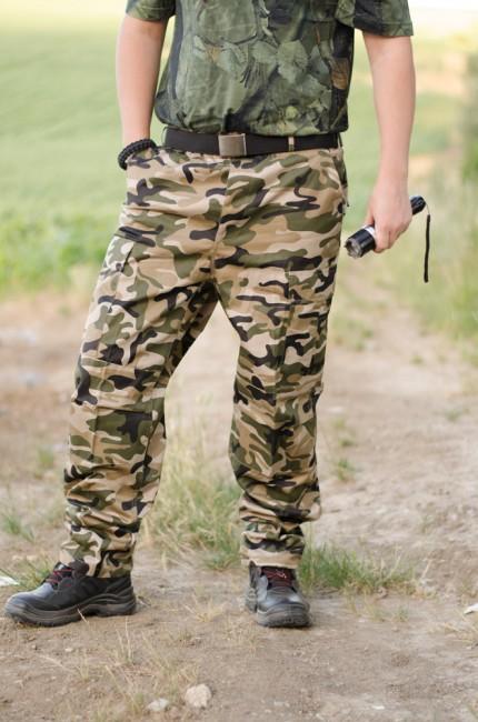 O&T Pantaloni da uomo bdu, custom foresta