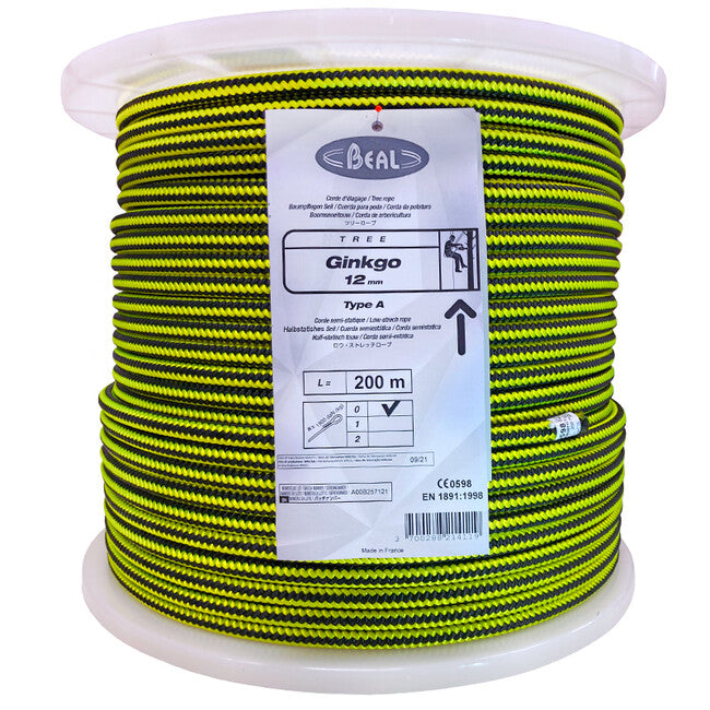 Beal Ginkgo corda per arboristi con asole terminali 12 mm 200 m