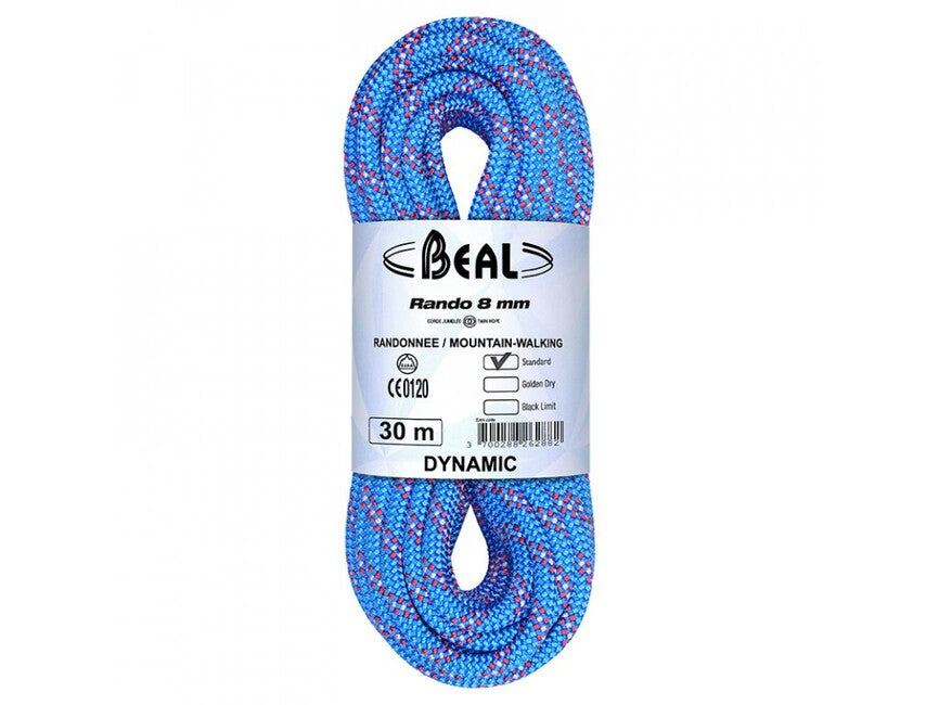 Beal Golden Dry Rando corda doppia 8 mm 20 m, blu