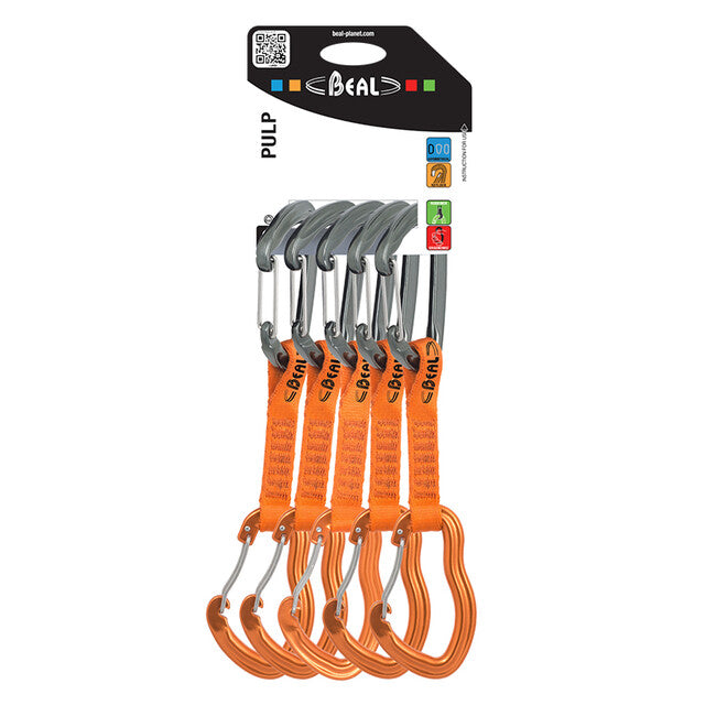 Beal Pulp 5 set di 5 ramponi leggeri per arrampicata sportiva 11 cm, arancione