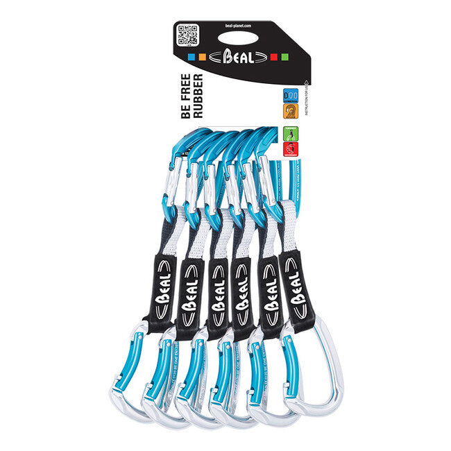 Beal Set di due moschettoni Set Be Free Rubber 12 cm