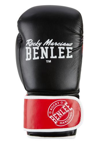 BENLEE Carlos guanti da boxe, neri e rossi
