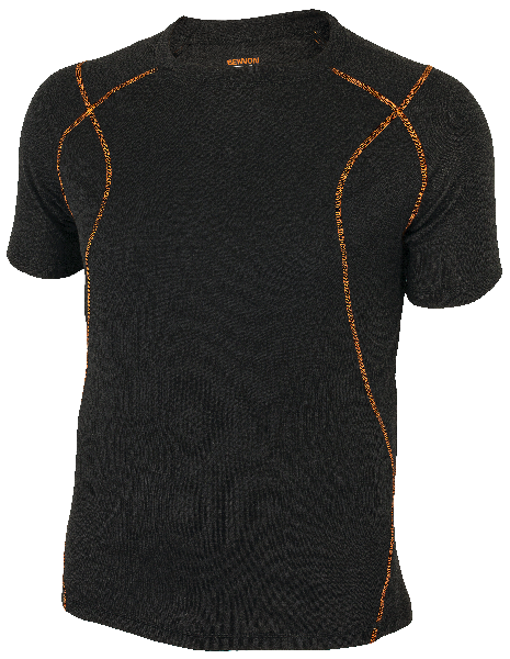 BENNON Artemios camicia termica corta, nero