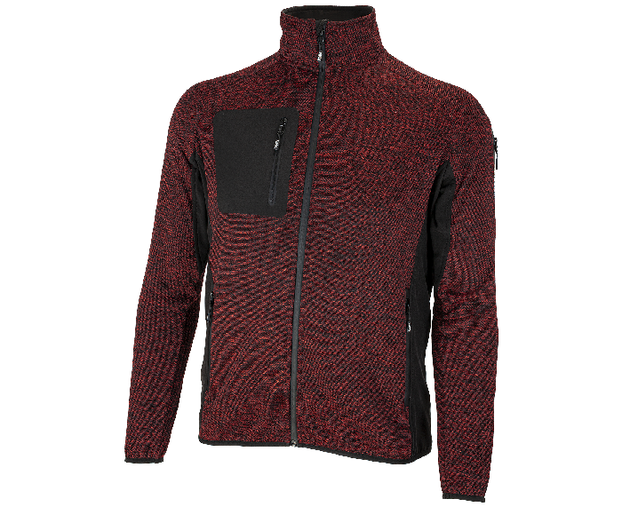 BENNON Altos felpa con zip, rossa