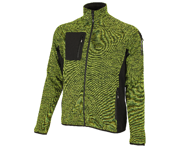 BENNON Altos felpa con zip, gialla