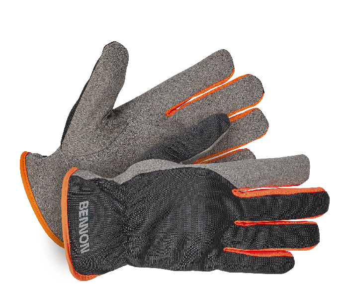 BENNON Carpos guanti di protezione, grigio/arancio