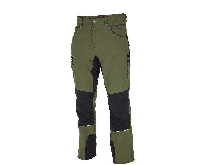 BENNON Fobos pantaloni da esterno e da lavoro, verde/nero