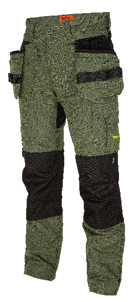 BENNON Erebos pantaloni da lavoro, verde/nero
