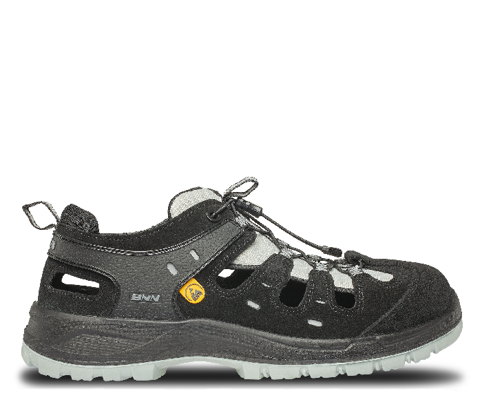 BENNON Bombis Lite sandali da lavoro S1P ESD NM, grigio