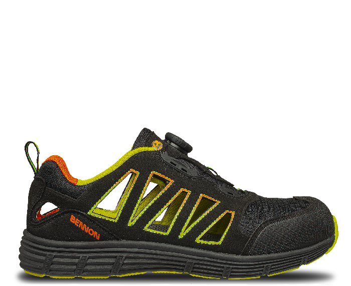 BENNON Rebel mezze scarpe sportive s1p esd atop low, verde