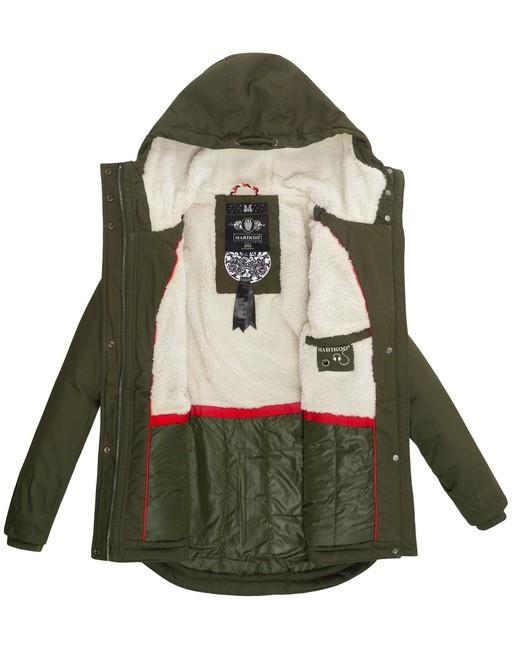 Marikoo Bikoo giacca invernale da donna con cappuccio, verde