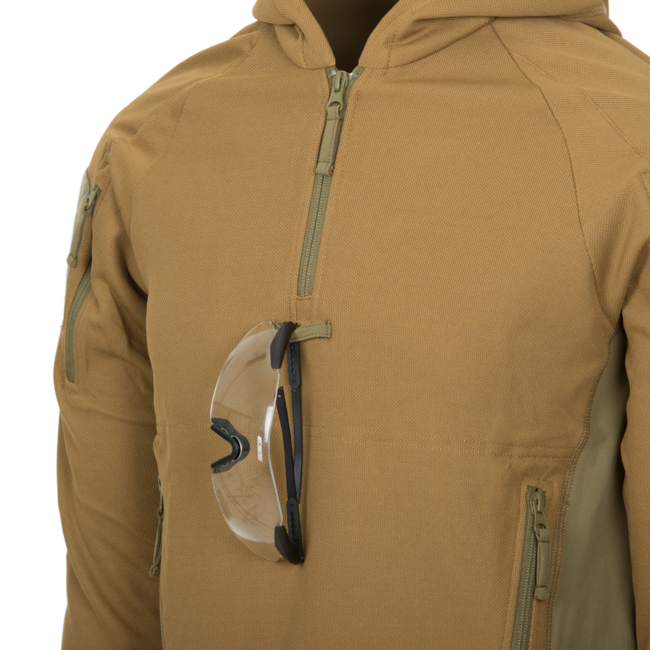 Helikon-Tex Range Felpa con cappuccio TopCool, oliva/nero