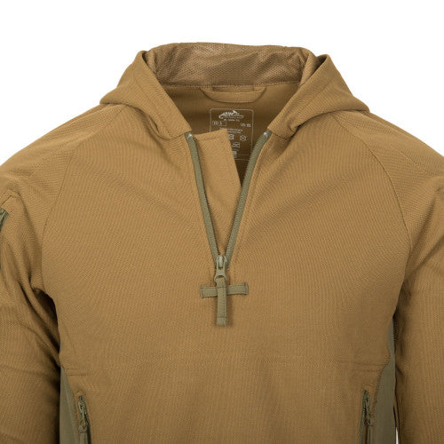 Helikon-Tex Range Felpa con cappuccio - Felpa con cappuccio TopCool, coyote/verde adattivo