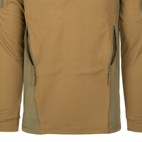Helikon-Tex Range Felpa con cappuccio - Felpa con cappuccio TopCool, coyote/verde adattivo