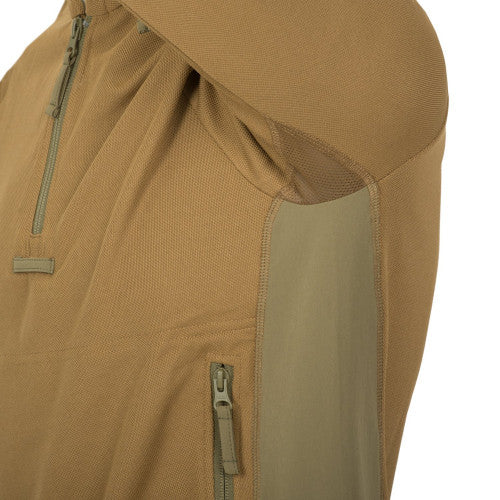 Helikon-Tex Range Felpa con cappuccio - Felpa con cappuccio TopCool, coyote/verde adattivo