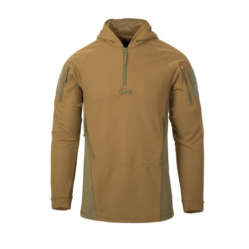 Helikon-Tex Range Felpa con cappuccio - Felpa con cappuccio TopCool, coyote/verde adattivo