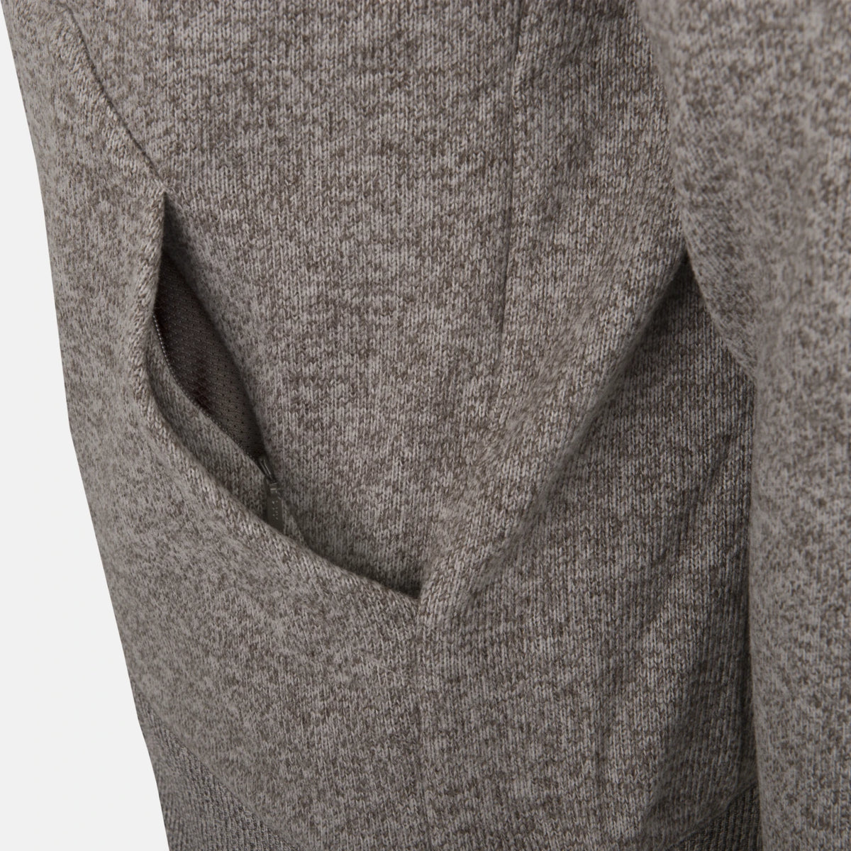 Helikon-Tex Covert mikina taktická s kapucňou FullZip, Melange Light Tan – detail 1