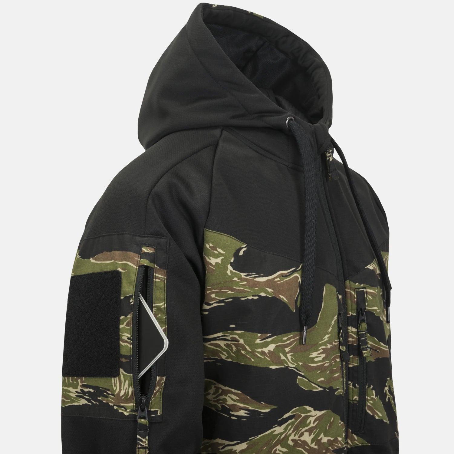 Helikon-Tex ROGUE HOODIE bunda, BLACK/US WOODLAND – detail 2