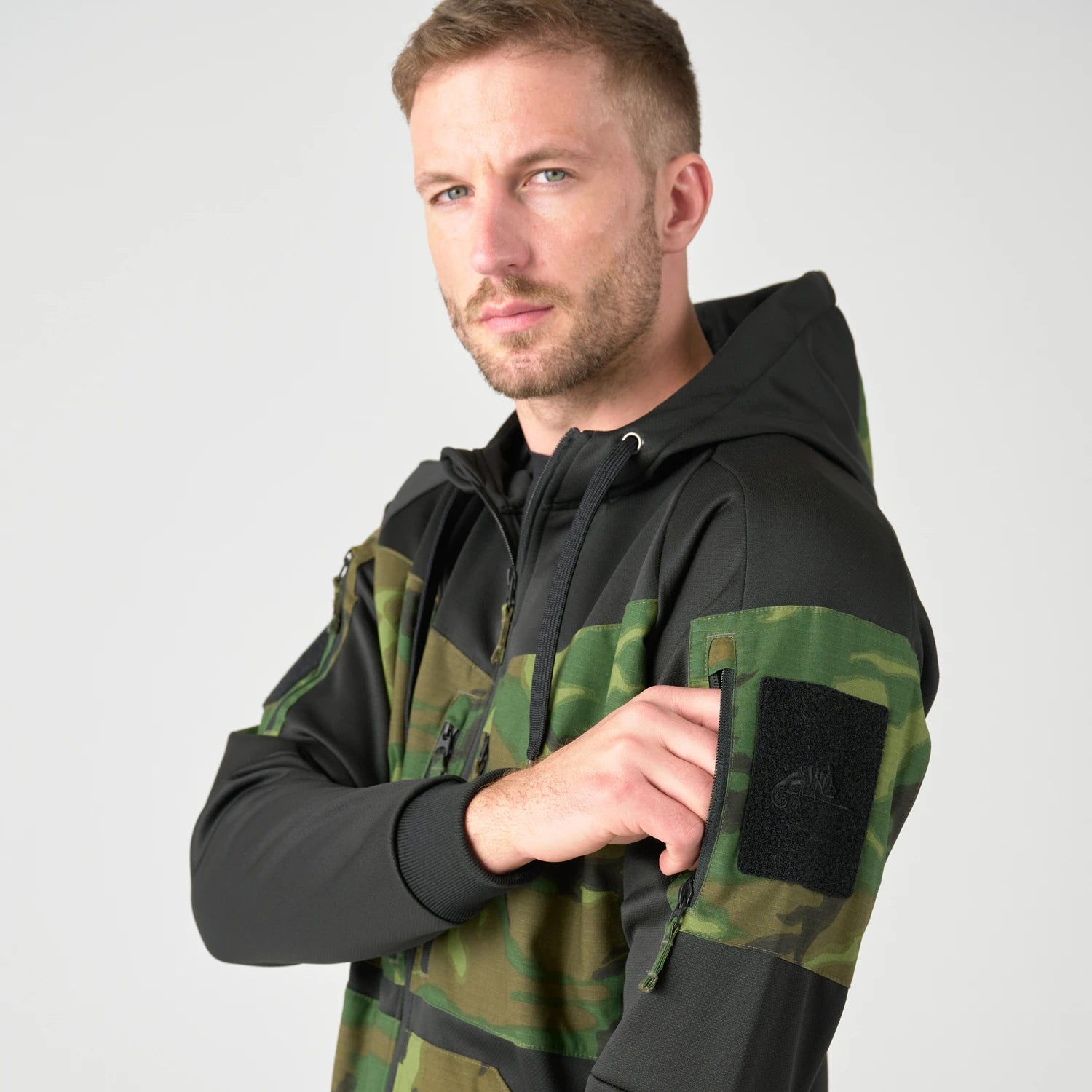 Helikon-Tex ROGUE HOODIE bunda, BLACK/TIGER STRIPE – detail 4