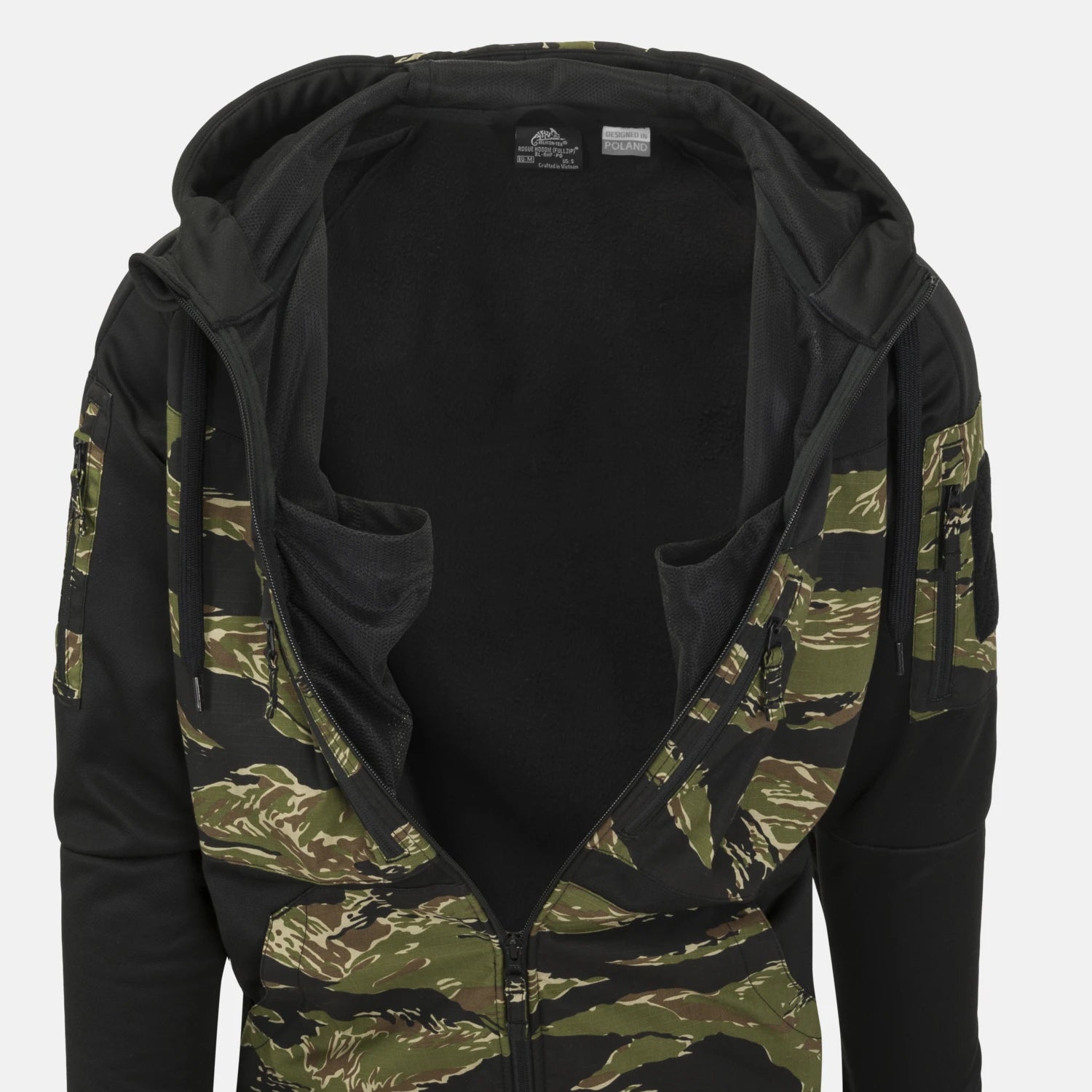 Helikon-Tex ROGUE HOODIE bunda, BLACK/US WOODLAND – detail 5