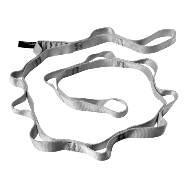 Black Diamond 18 mm nylon loop Daisy Chain 115 cm, grigio