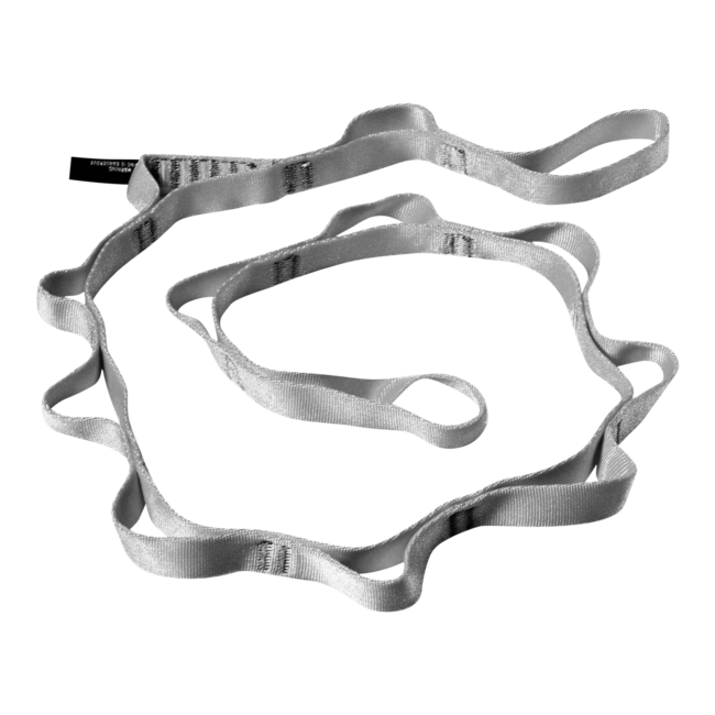Black Diamond 18 mm nylon loop daisy chain 140 cm, grigio