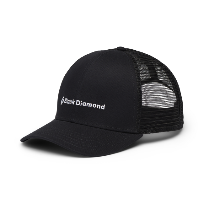 Black Diamond Bd Trucker berretto, nero-nero-bd wordmark