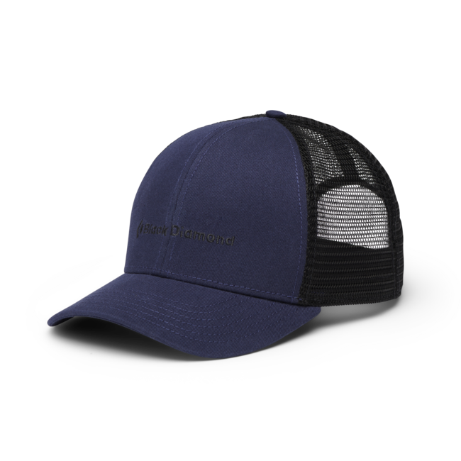 Black Diamond Bd Trucker cappello, indaco-nero-bd wordmark