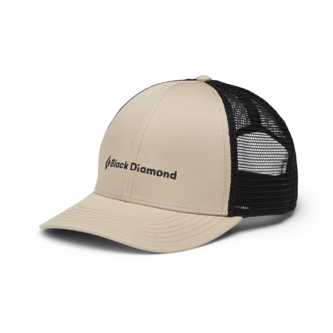 Black Diamond Bd Trucker cappello, kaki-nero-bd wordmark