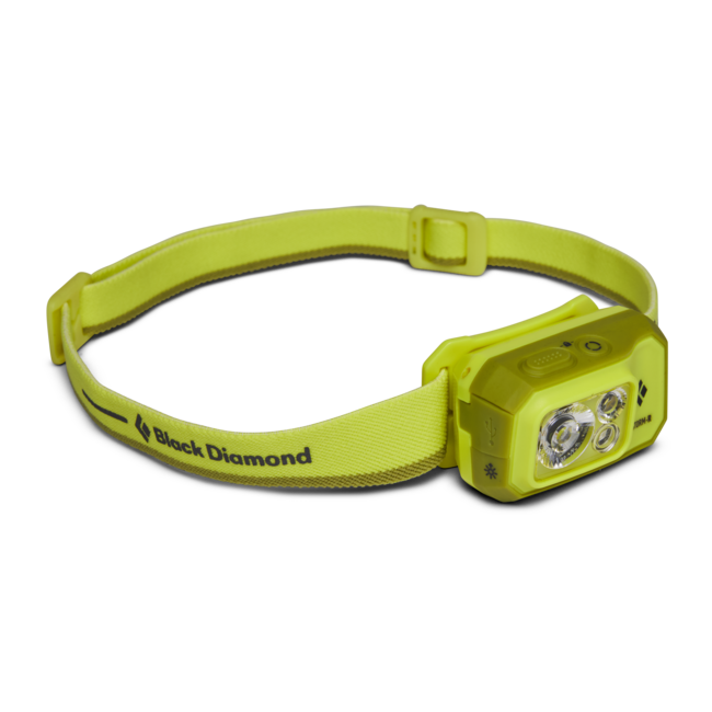 Black Diamond Storm lampada frontale 500-R, giallo ottico