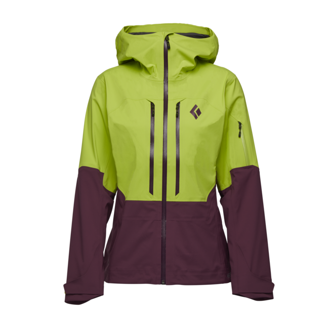 Black Diamond Recon Lt Stretch Shell, aloe-blackberry