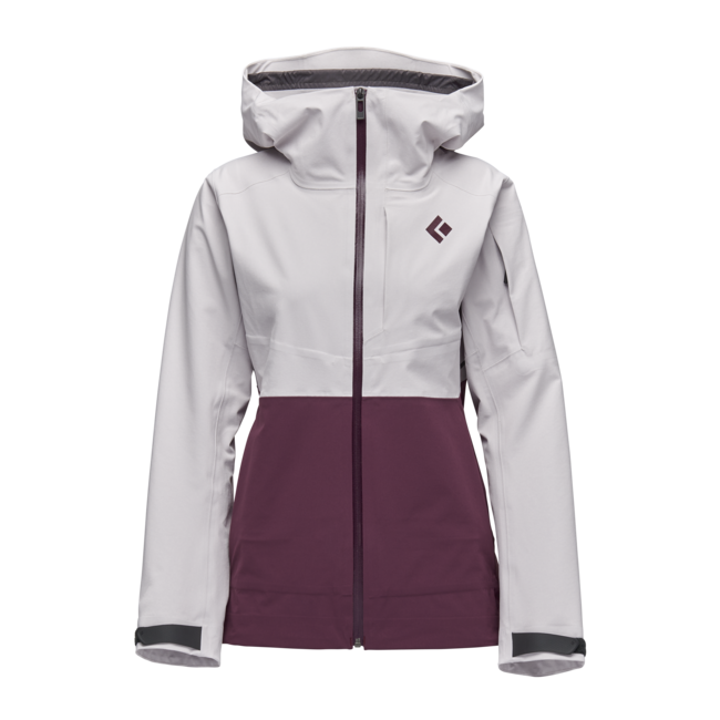 Black Diamond Recon Stretch Ski Shell giacca da sci da donna, rosa ghiaccio-mirtillo nera