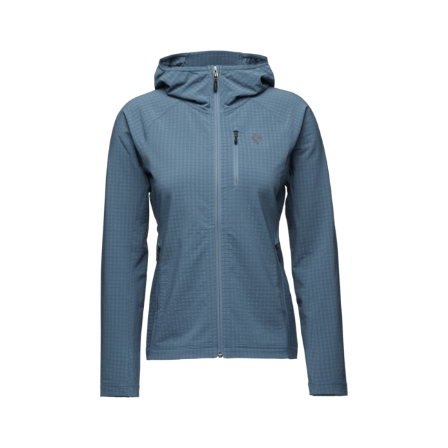 Black Diamond Coefficient Storm felpa da donna, blu creek