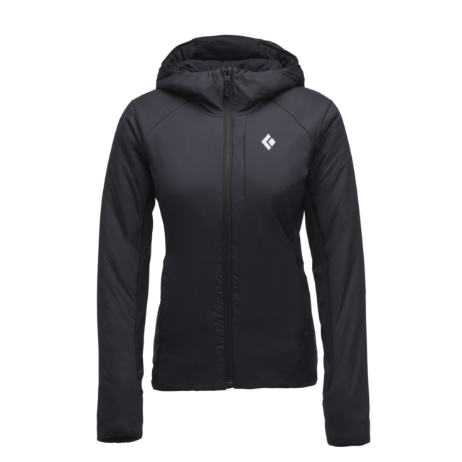 Black Diamond First Light felpa ibrida da donna, nera