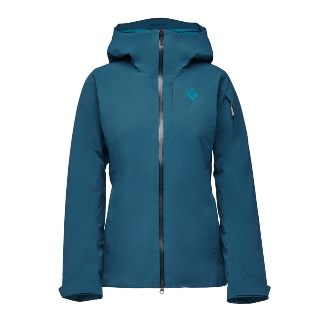 Black Diamond Recon Insulated Shell giacca impermeabile da donna, azzurrite