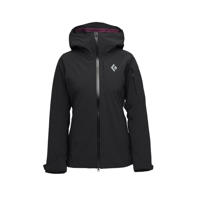 Black Diamond Recon Insulated Shell giacca impermeabile da donna, nera