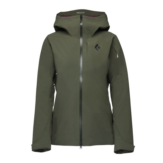 Black Diamond Recon Insulated Shell giacca impermeabile da donna, tundra