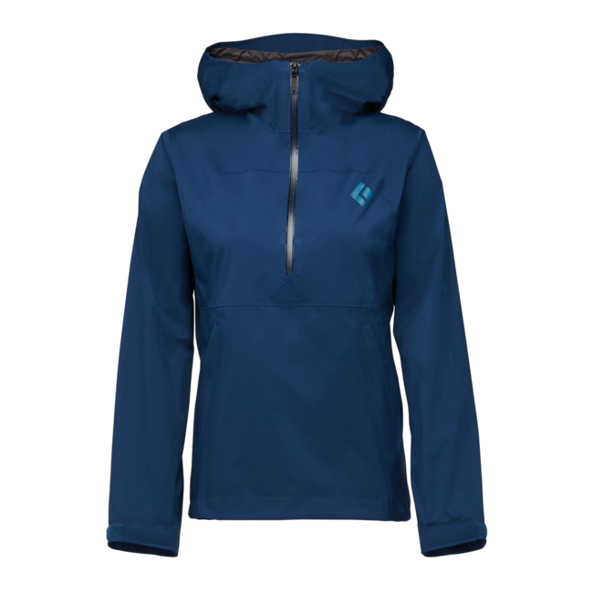 Black Diamond Stormline Stretch Anorak giacca impermeabile da donna, indaco