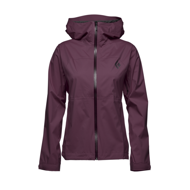 Black Diamond Stormline Stretch Rain Shell giacca impermeabile da donna, mora