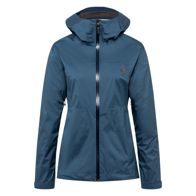 Black Diamond Stormline Stretch Rain Shell giacca impermeabile da donna, blu inchiostro