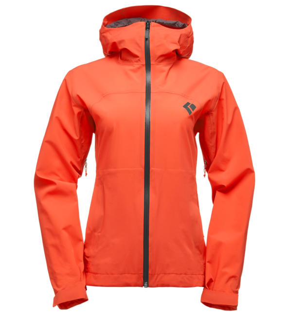 Black Diamond Stormline Stretch Rain Shell da donna di, octane