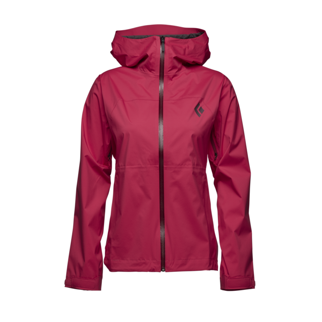 Black Diamond Stormline Stretch Rain Shell giacca impermeabile da donna, melograno