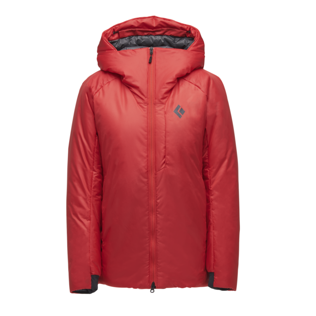 Black Diamond Parka Belay da donna, rosso corallo