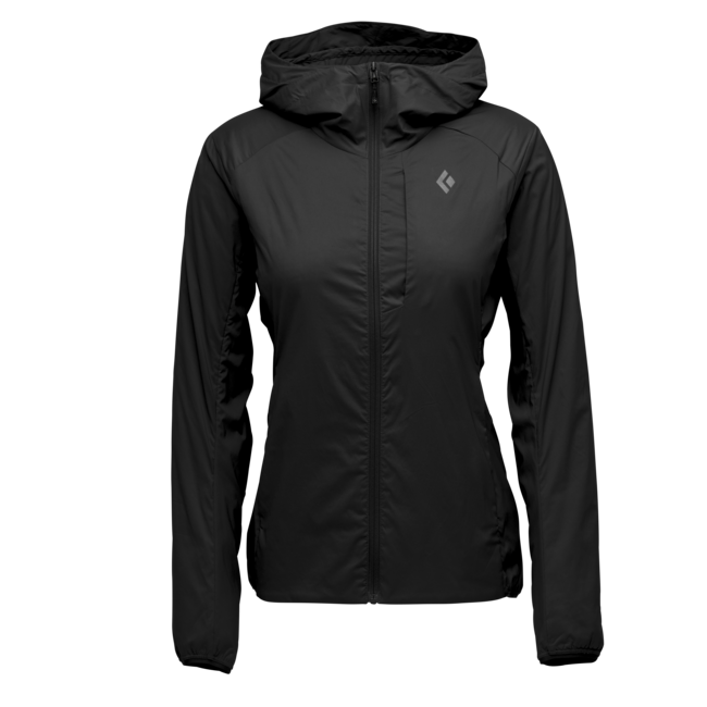 Black Diamond Alpine Start felpa con cappuccio isolante da donna, nera