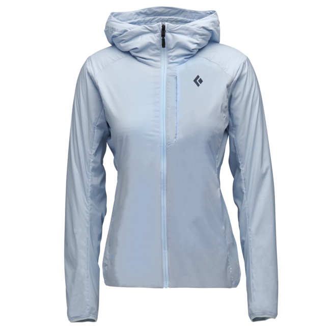 Black Diamond Alpine Start Hoody giacca softshell ultraleggera da donna, blu per la sosta