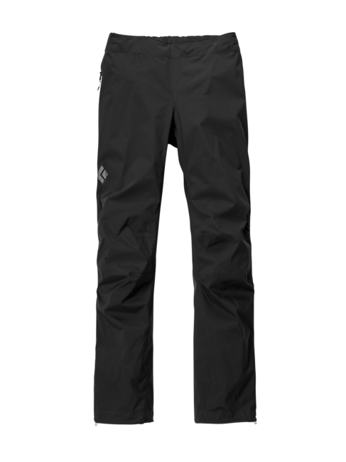 Black Diamond Stormline Stretch pantaloni impermeabili da donna, neri