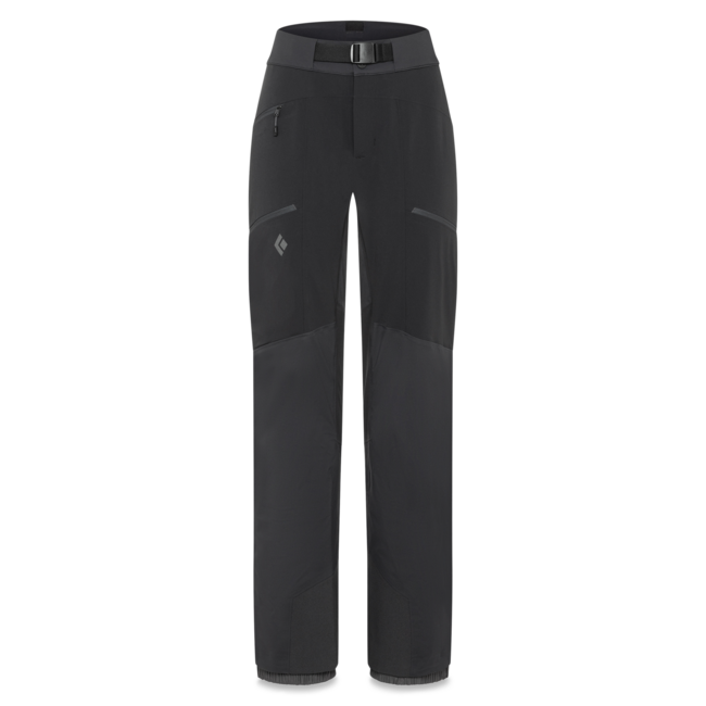 Black Diamond Dawn Patrol pantaloni ibridi da donna, neri